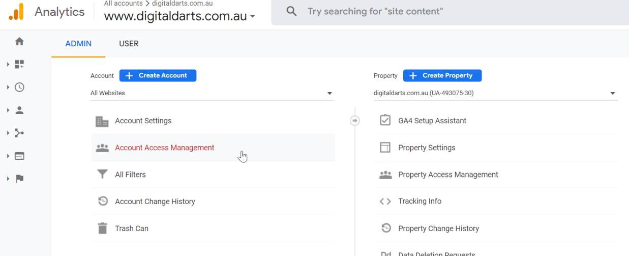 How to give Google Analytics access - Account access management
