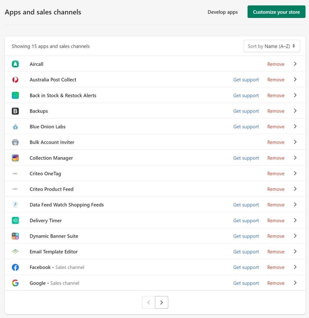 Large list of Shopify apps for a merchant that slows speed
