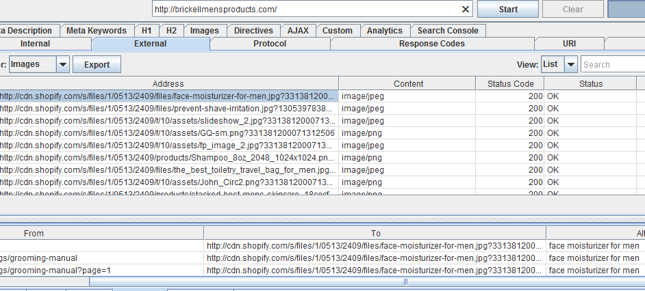 Alt text example in Shopify