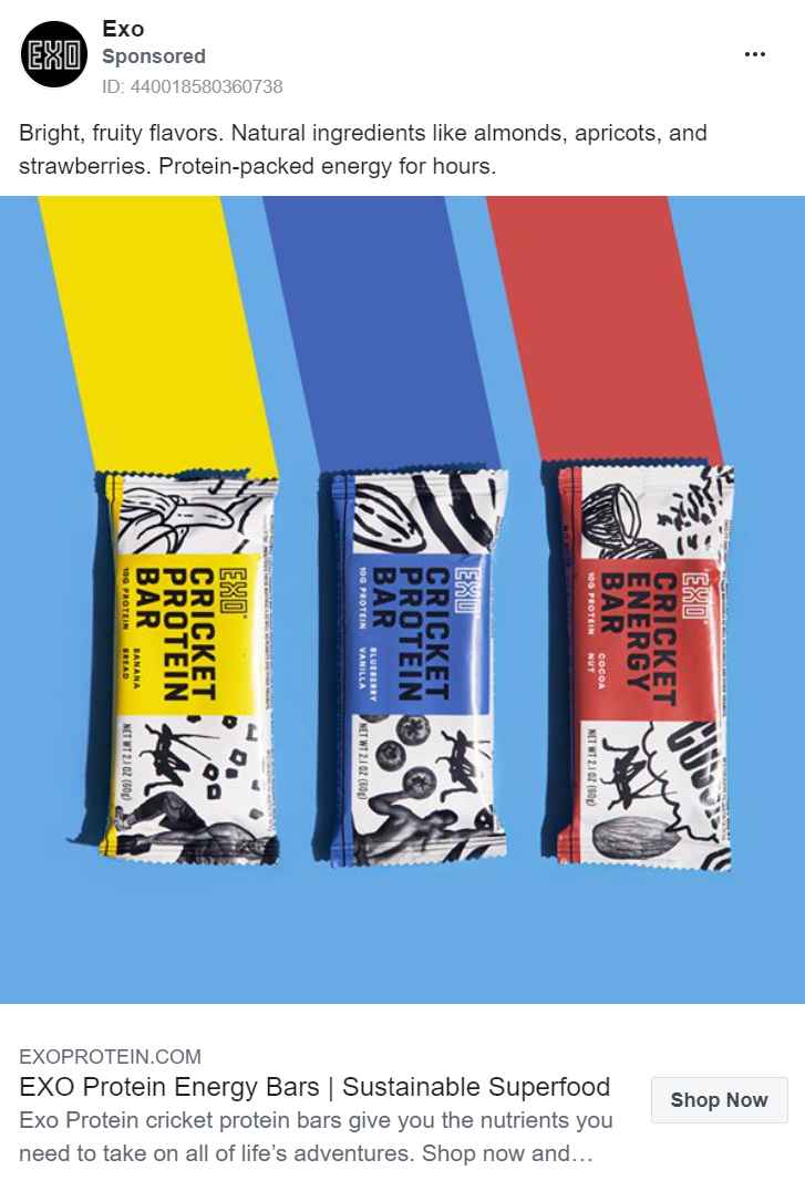 Exo Protein Facebook Ads
