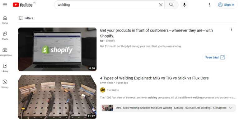 Shopify In-Feed Video ad