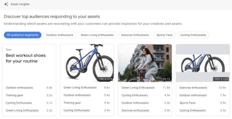 Asset insights report Performance Max