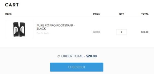 Call-to-action update cart