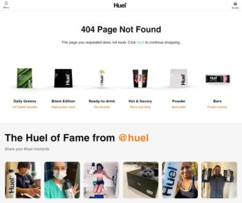 Huel 404 page