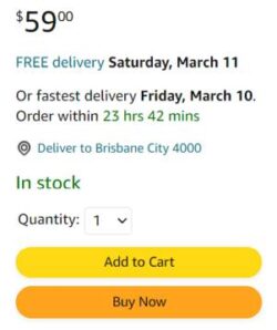 Amazon urgency on delivery times