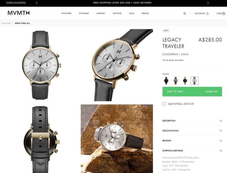 Clear pricing MVMT