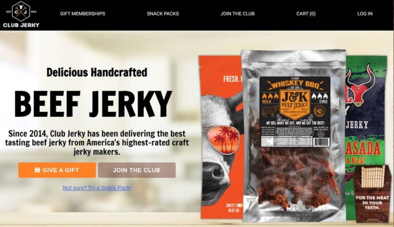 Club Jerky subscription model