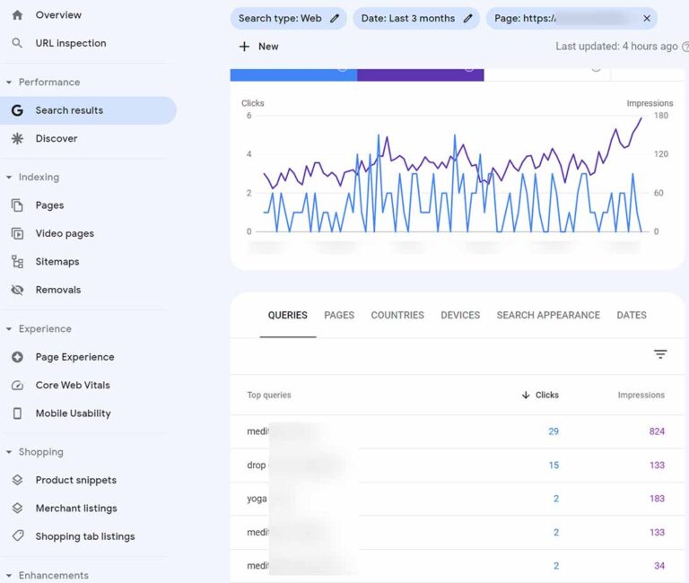 Google Search Console for naming products in SEO