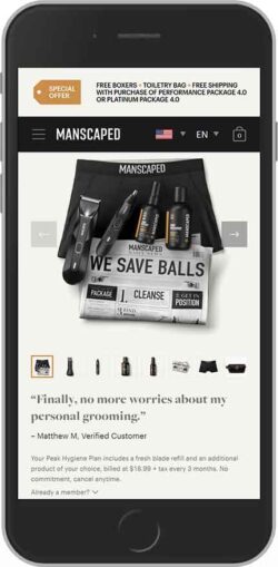 Manscaped subscription