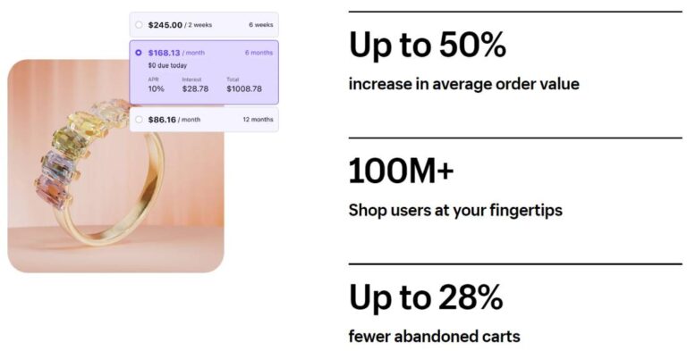 Shopify Pay instalments on conversion