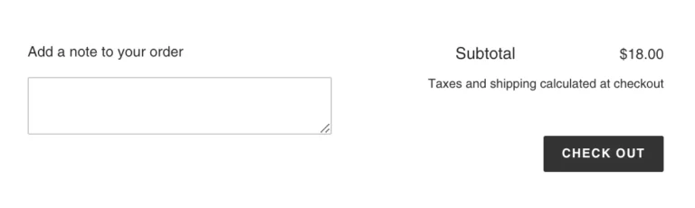 Special instructions add note to order in Shopify