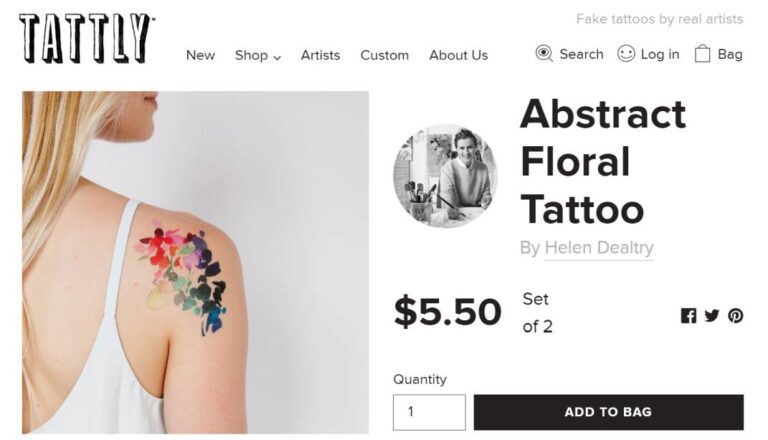 Tattly product page