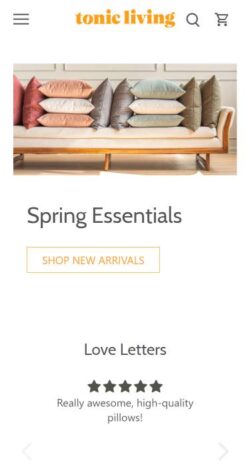 tonicliving.com mobile testimonial