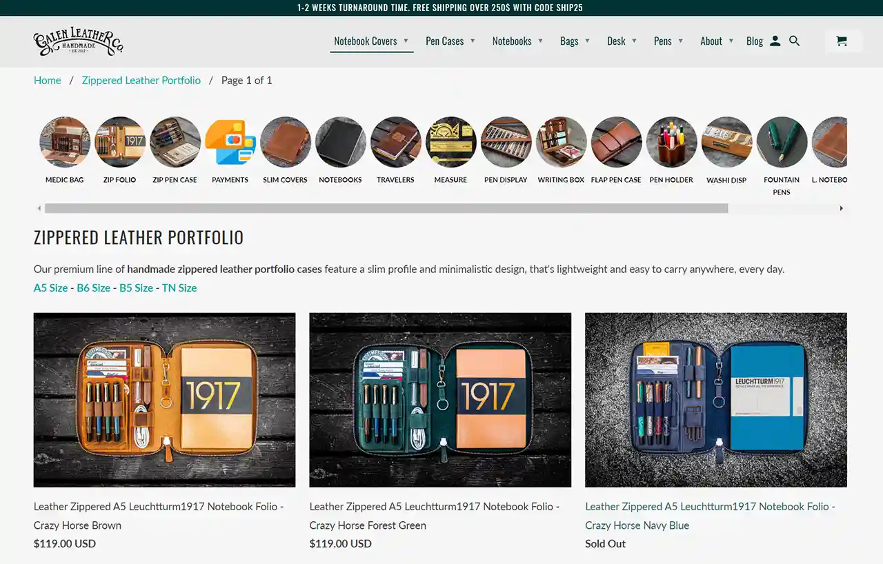 Galen Leather product creation process