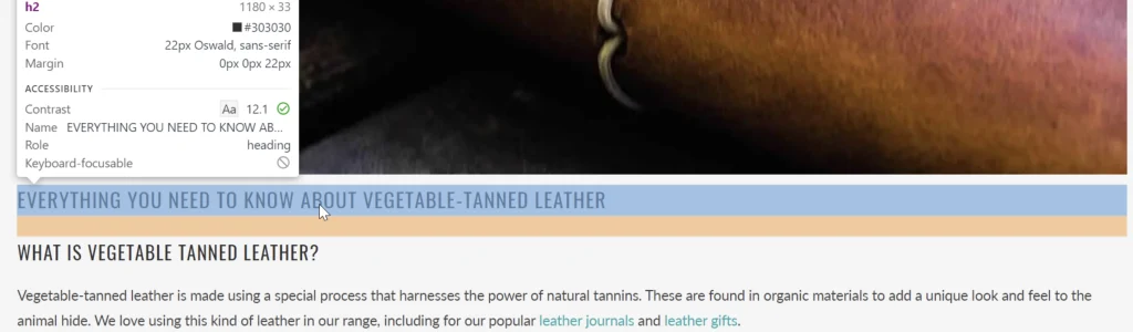 vegetable oil h2 changes
