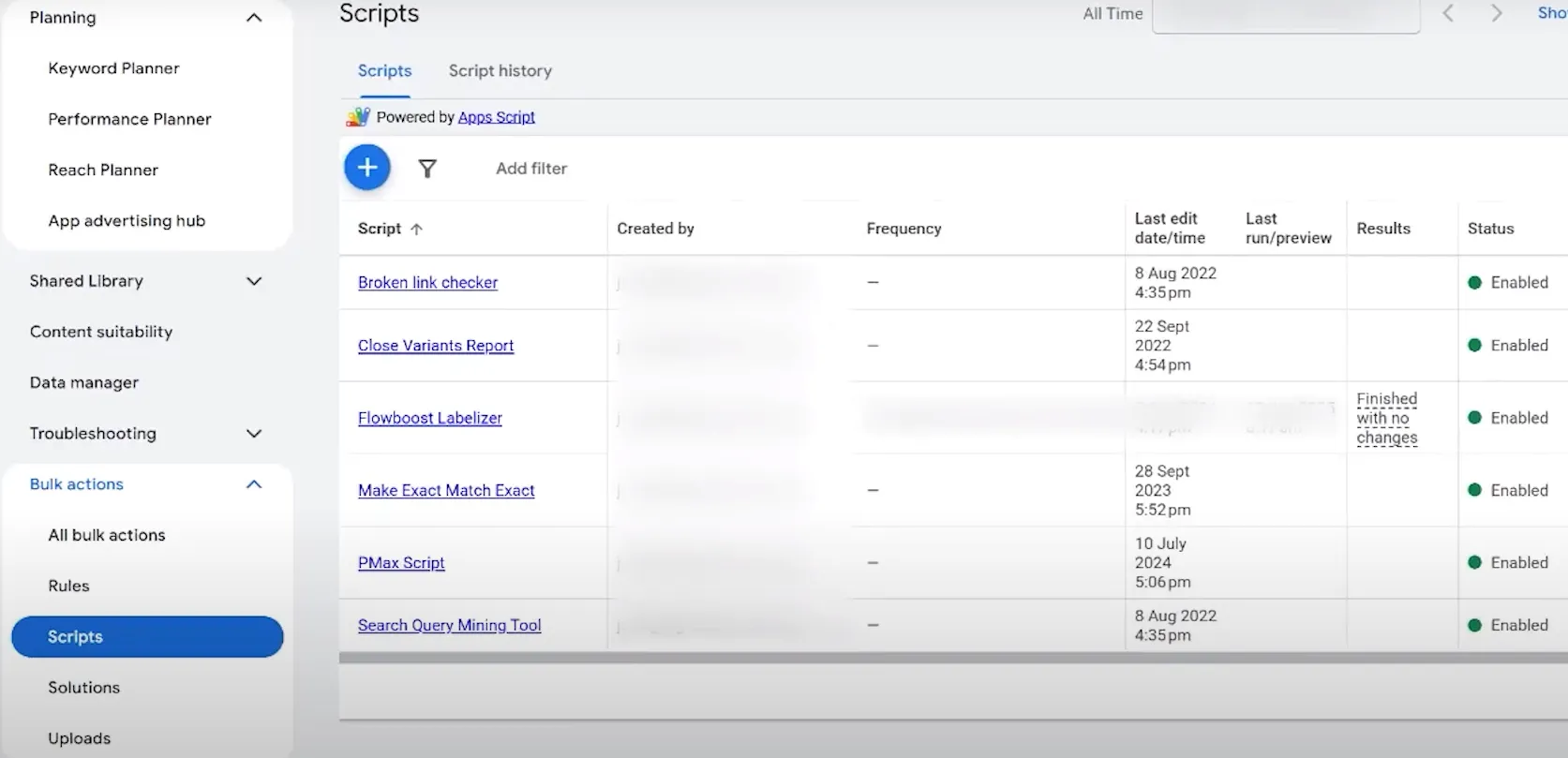 Leverage scripts for efficiency