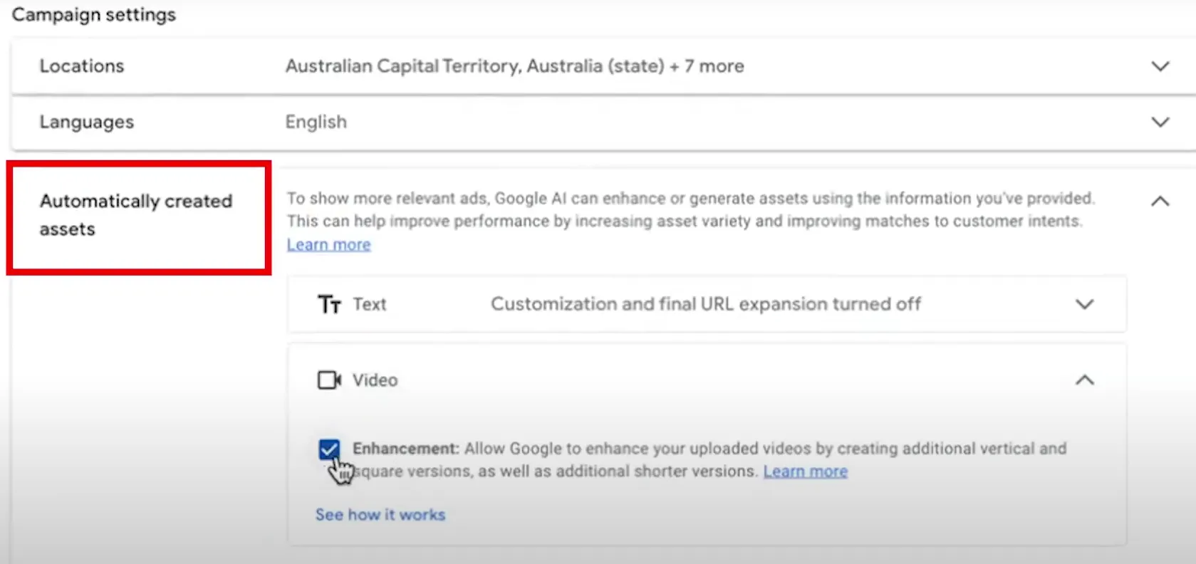 Opt-out of optimized targeting - Google Ads