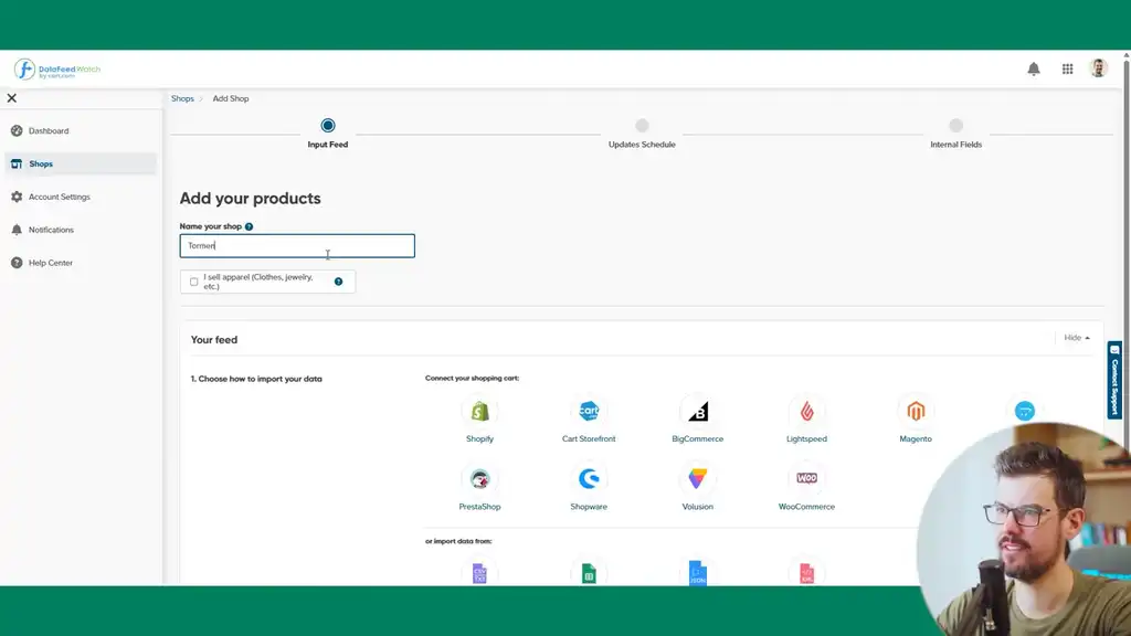 DatafeedWatch setup